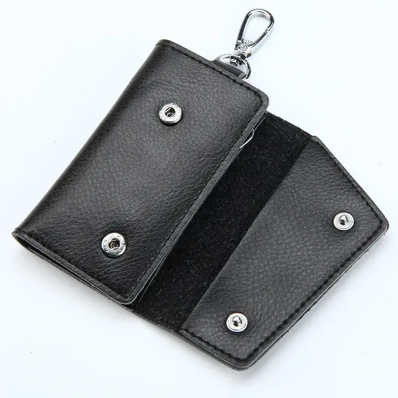Key Holder Leather Pouch - New Genuine Leather Keychain Men Key