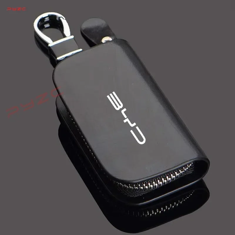 Key Holder Leather Pouch - For BYD M6 G3 G5 T3