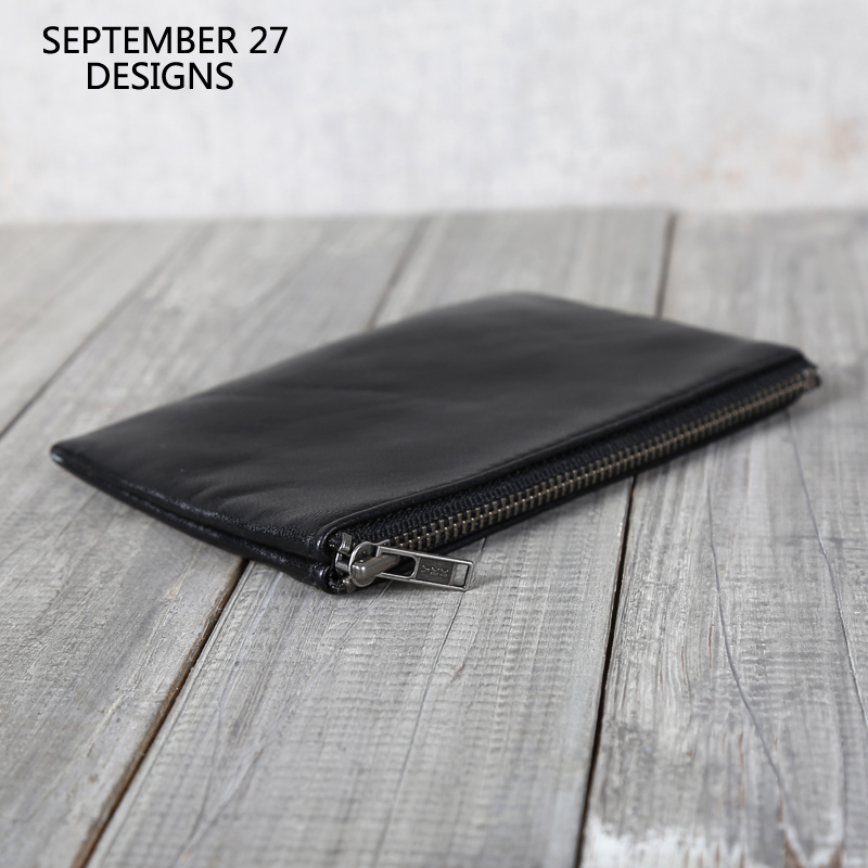 Luxury Bags Consignment - Slim Zipper Short Wallets Ladies Genuine