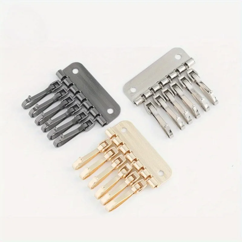 1PC Wallet Key Row 6 Hooks Key - Key Holder Leather Pouch review and price