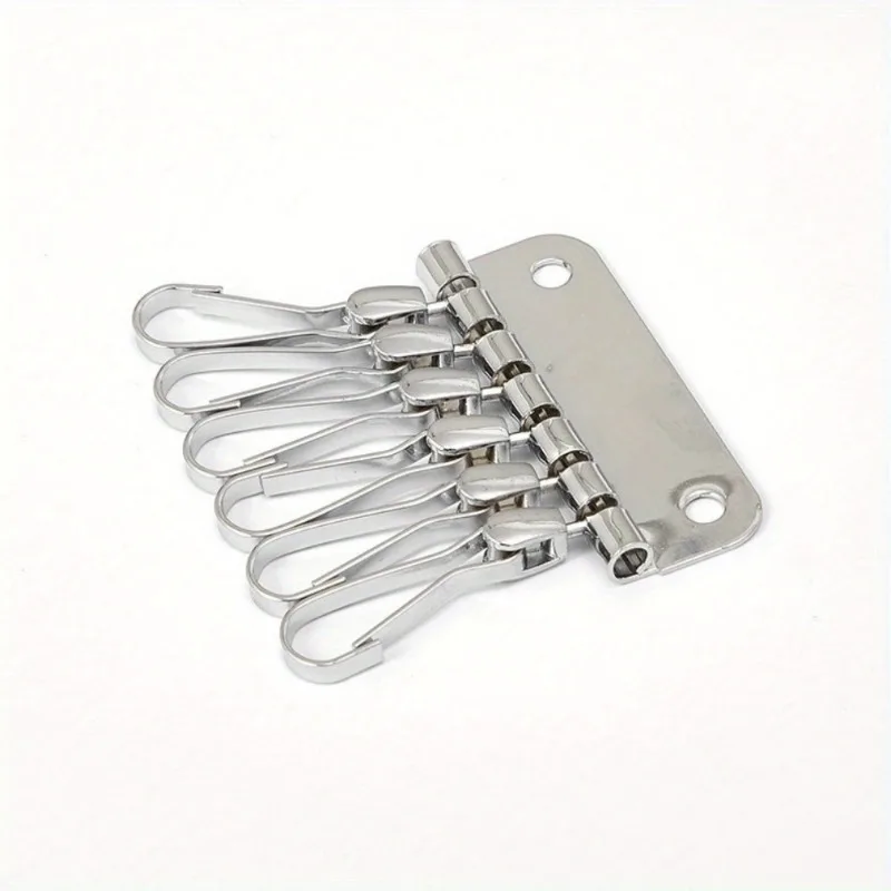 1PC Wallet Key Row 6 Hooks Key - Key Holder Leather Pouch review and price