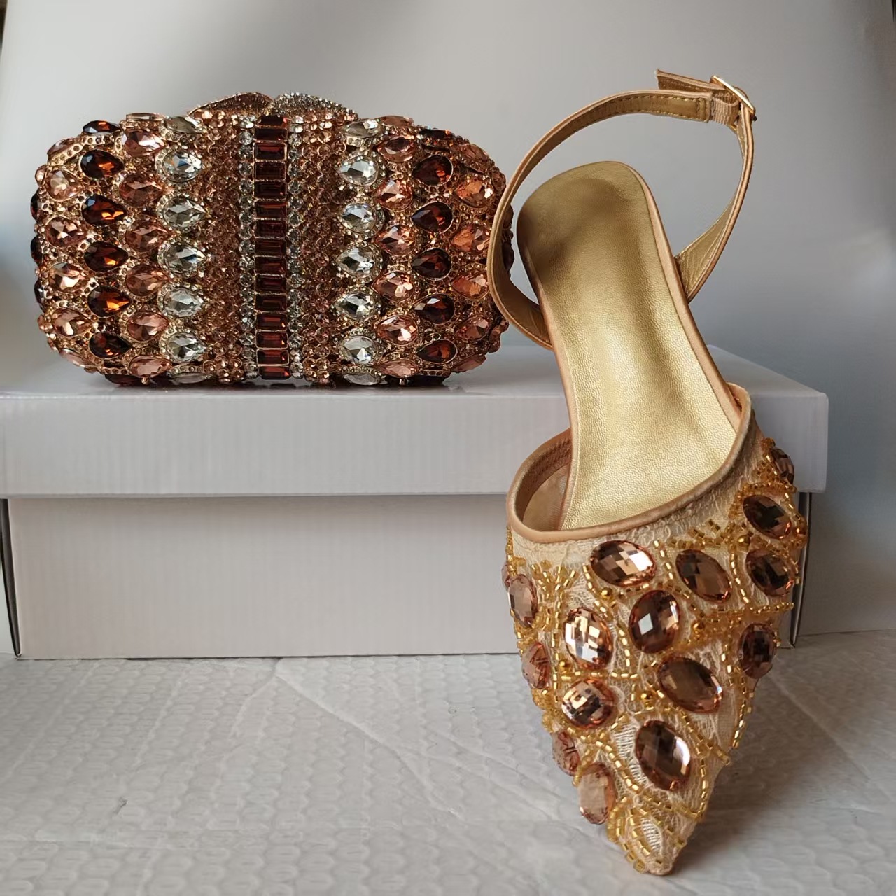 Champagne Gold Sunflower Marqu - Luxury Bags For Women review and price