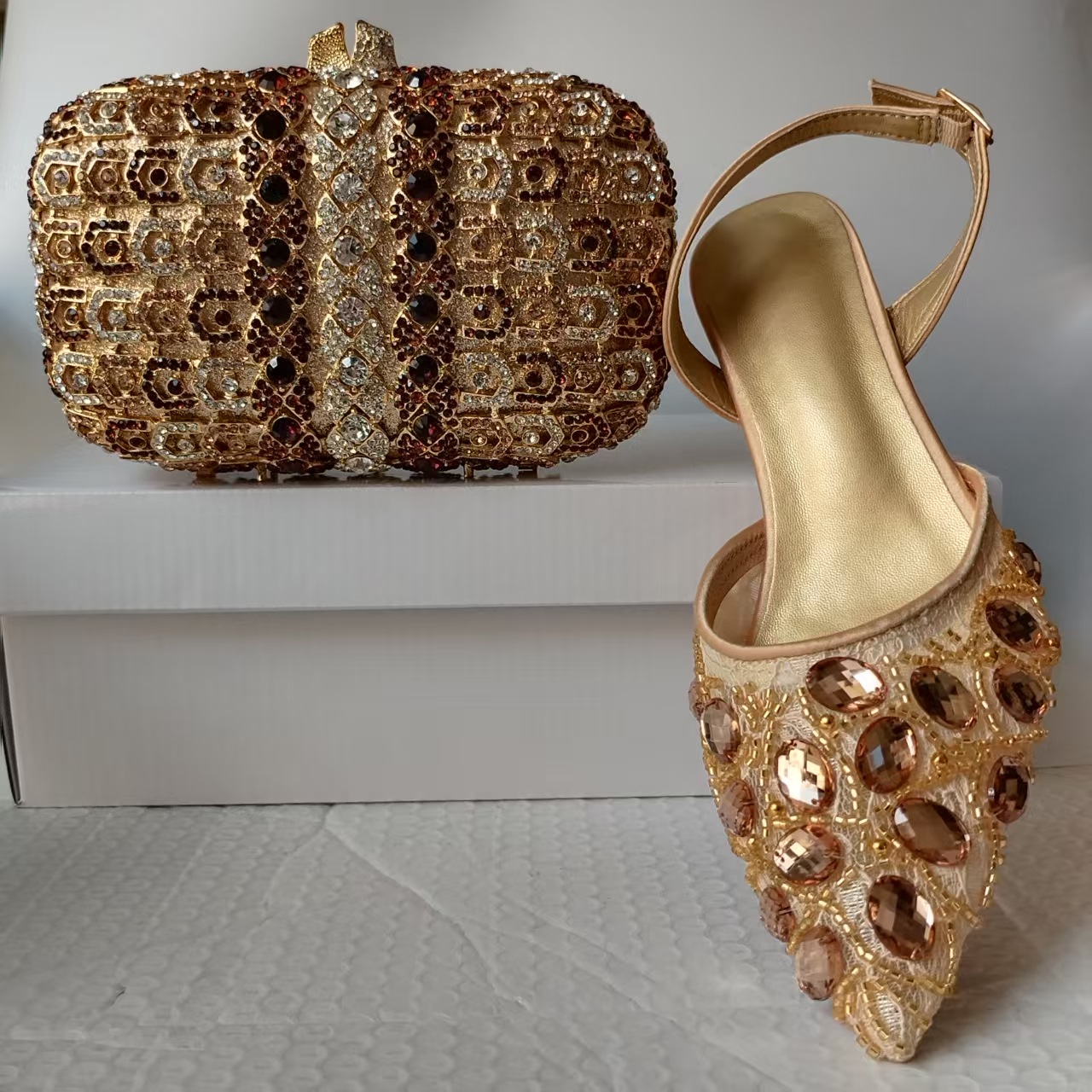 Champagne Gold Sunflower Marqu - Luxury Bags For Women review and price