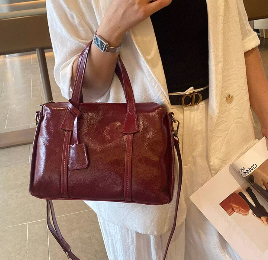 Vintage Real Leather Handbag F - Luxury Bags Girls review and price