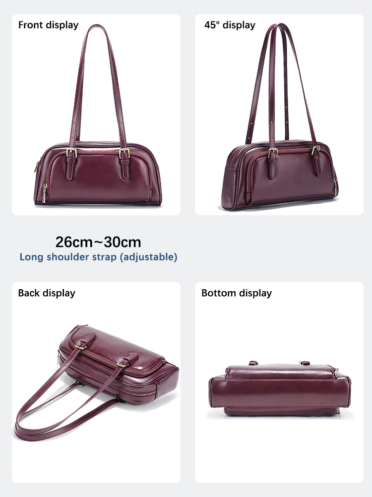 Zency Luxury Burgundy Handbag  - Luxury Bags For Women review and price