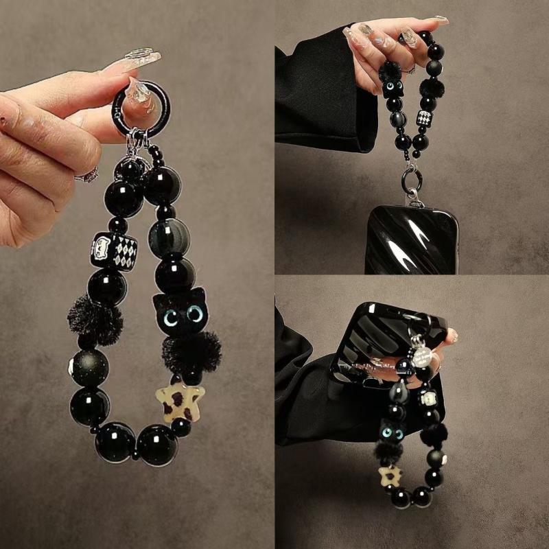 Luxury Black Fluffy Cat Phone  - Luxury Bags For Women review and price