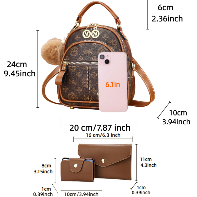 3-piece women's bag set, light - Luxury Bags For Women review and price