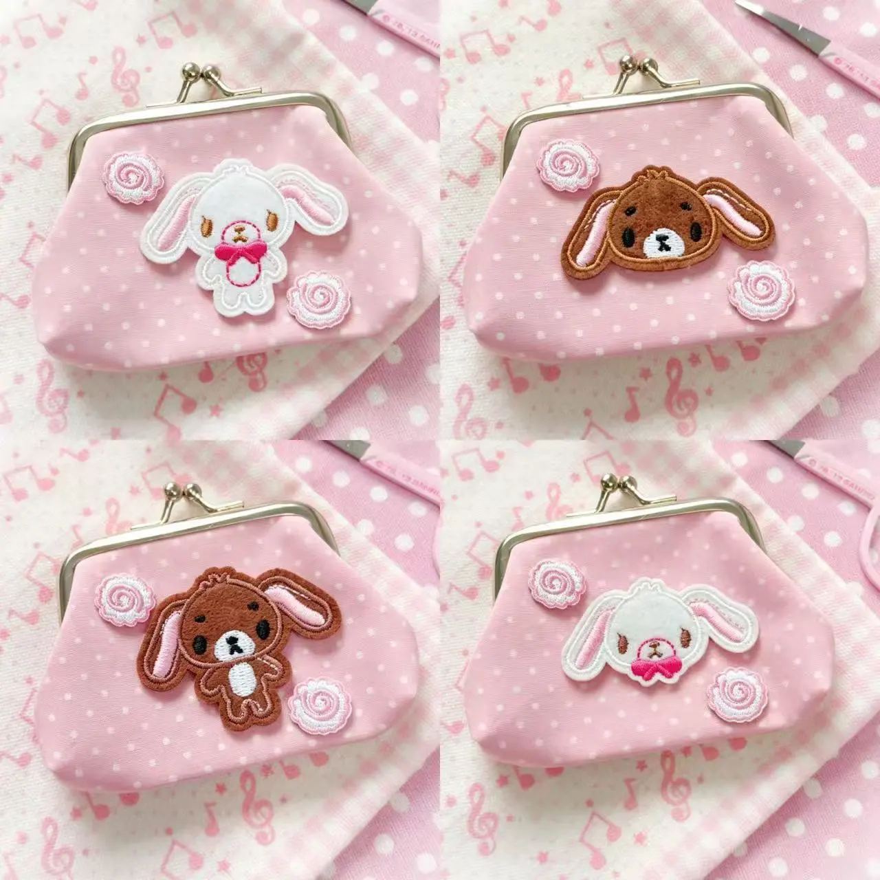 Sanrio Sugar Bunnies Mini Coin - Key Holder Leather Pouch review and price
