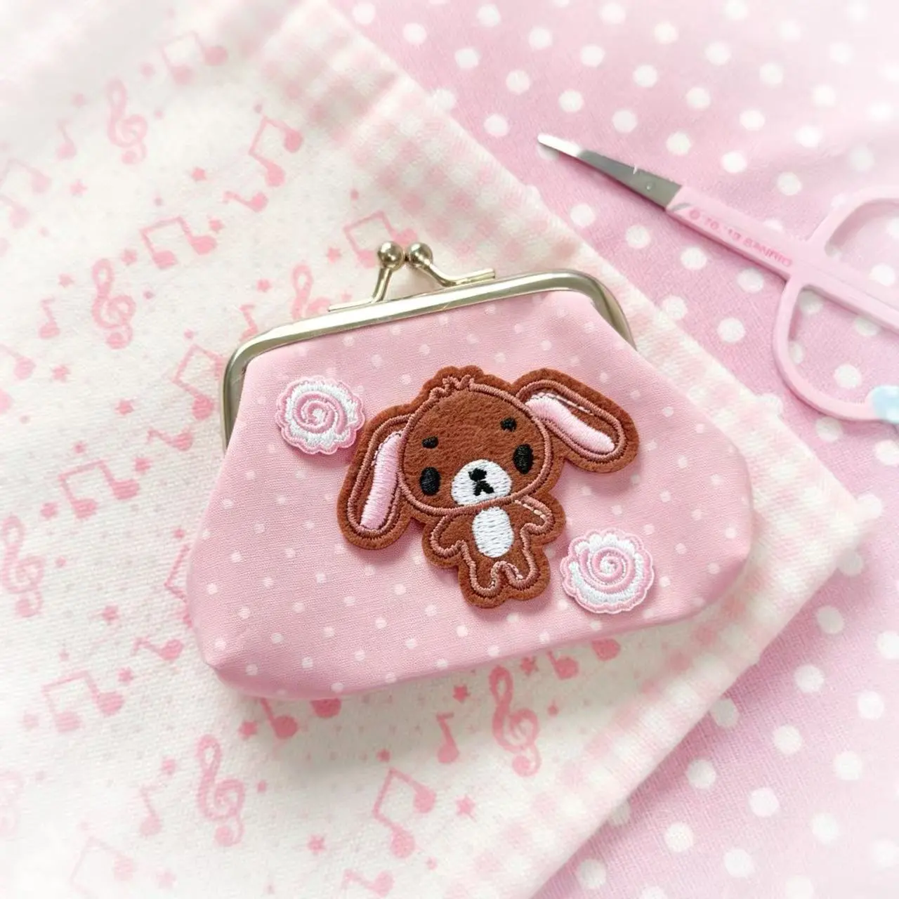 Sanrio Sugar Bunnies Mini Coin - Key Holder Leather Pouch review and price