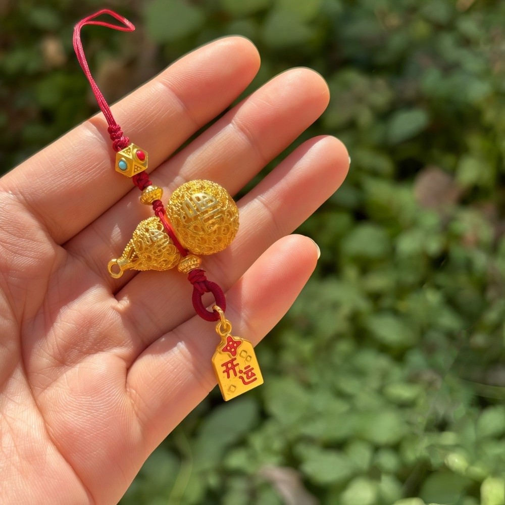 Luxury Hollow Gourd Pendant Ex - Luxury Bags Yellow review and price