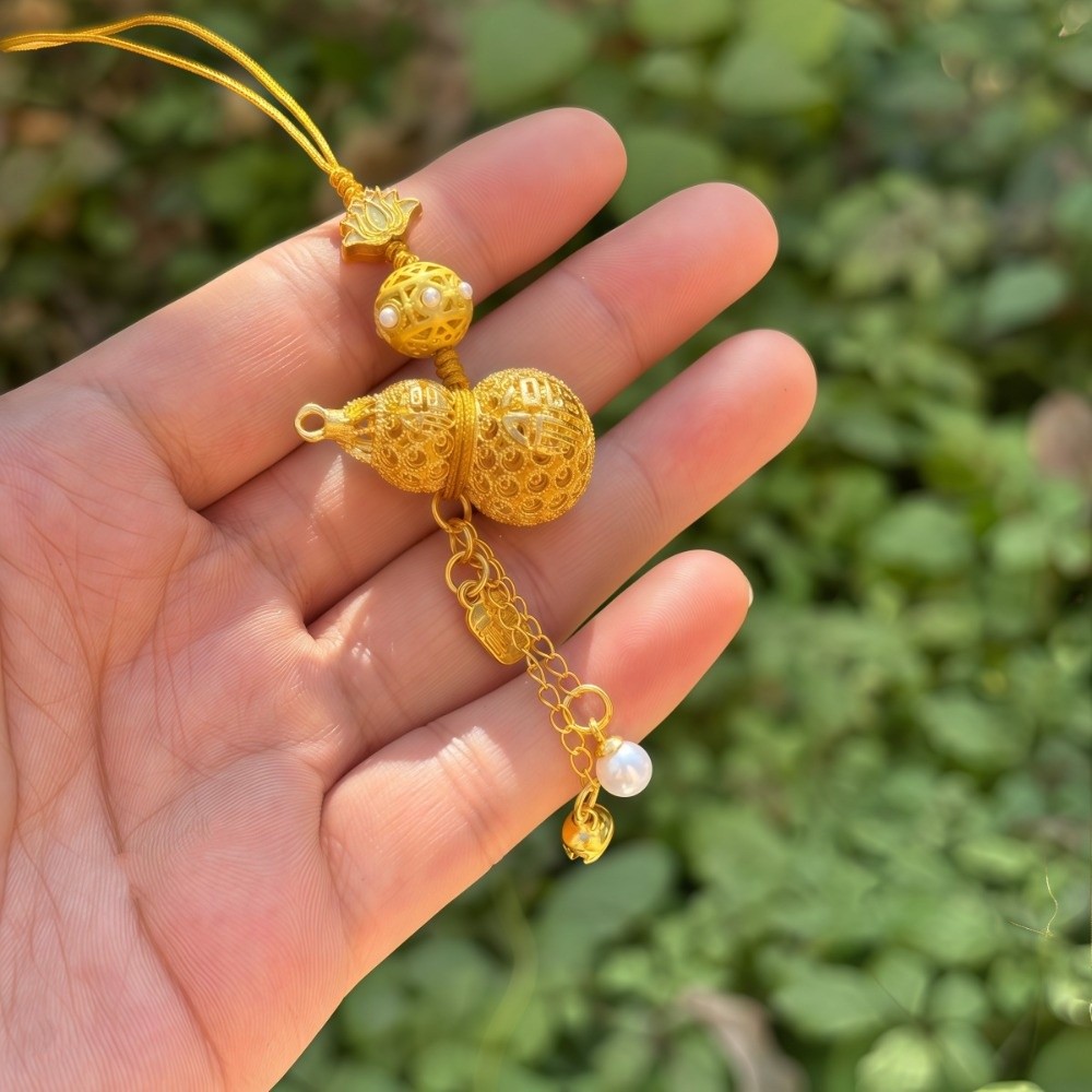 Luxury Hollow Gourd Pendant Ex - Luxury Bags Yellow review and price