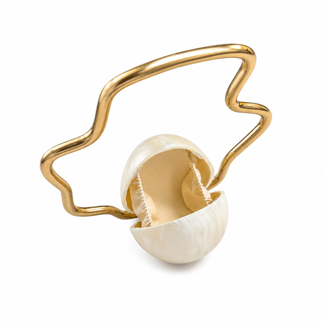 Women mini Acrylic egg bag cut - Luxury Bags Cute review and price