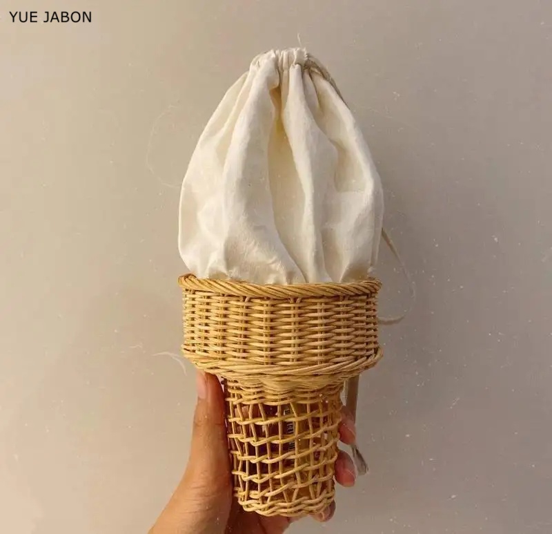 Ice Cream Design Woven Bag Swe - Luxury Bags Cute review and price