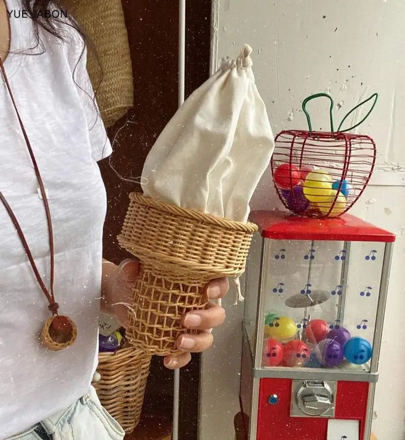 Ice Cream Design Woven Bag Swe - Luxury Bags Cute review and price