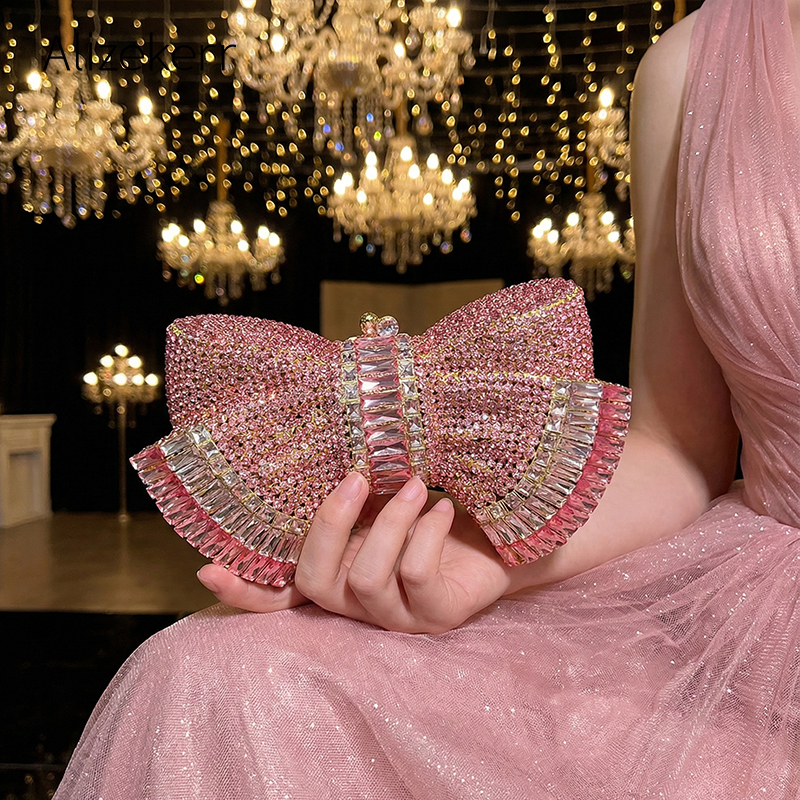 Alizekerr Bow Crystal Evening  - Luxury Bags Consignment review and price