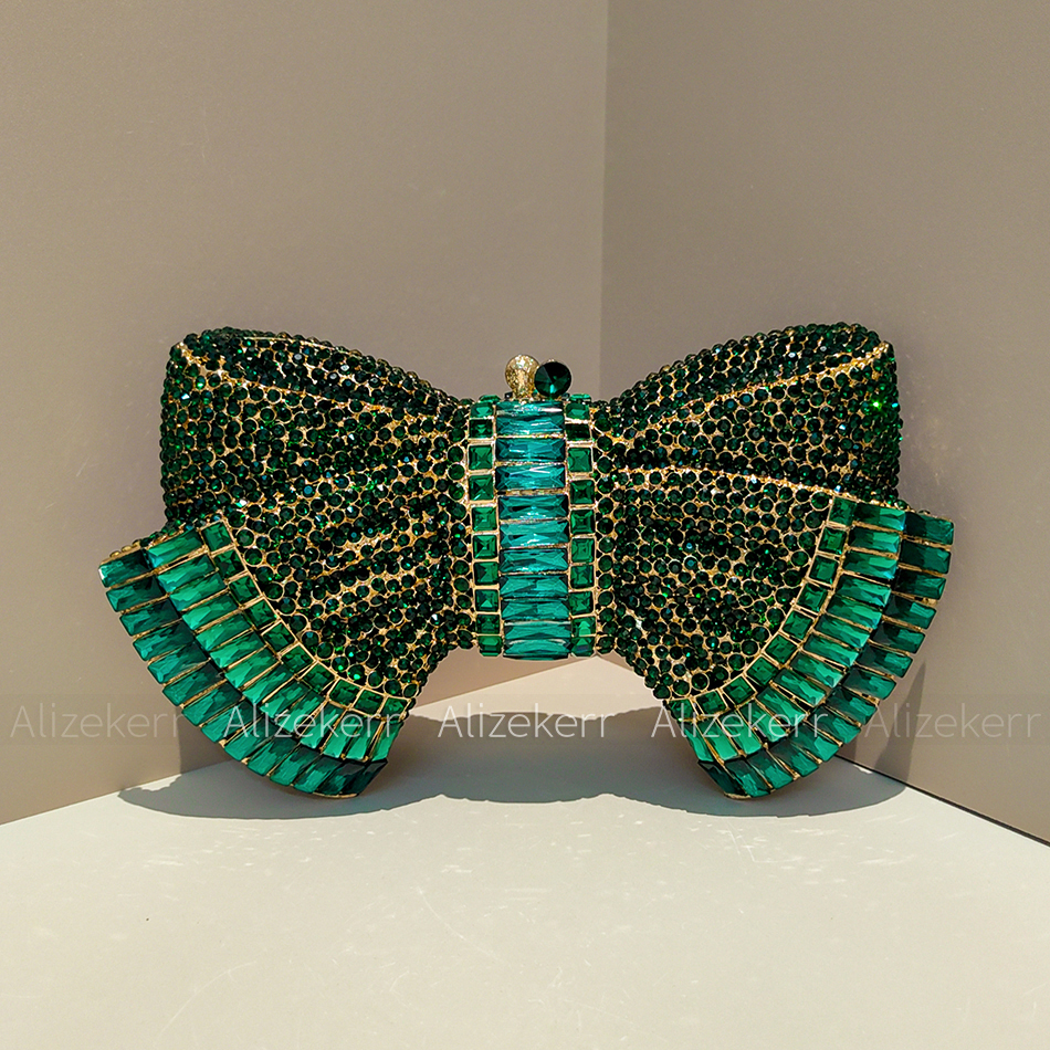 Alizekerr Bow Crystal Evening  - Luxury Bags Consignment review and price