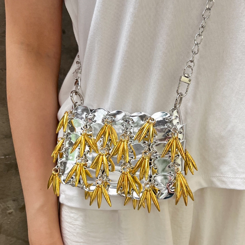 2026 New Shiny Silver Sequin W - Luxury Bags Girls review and price