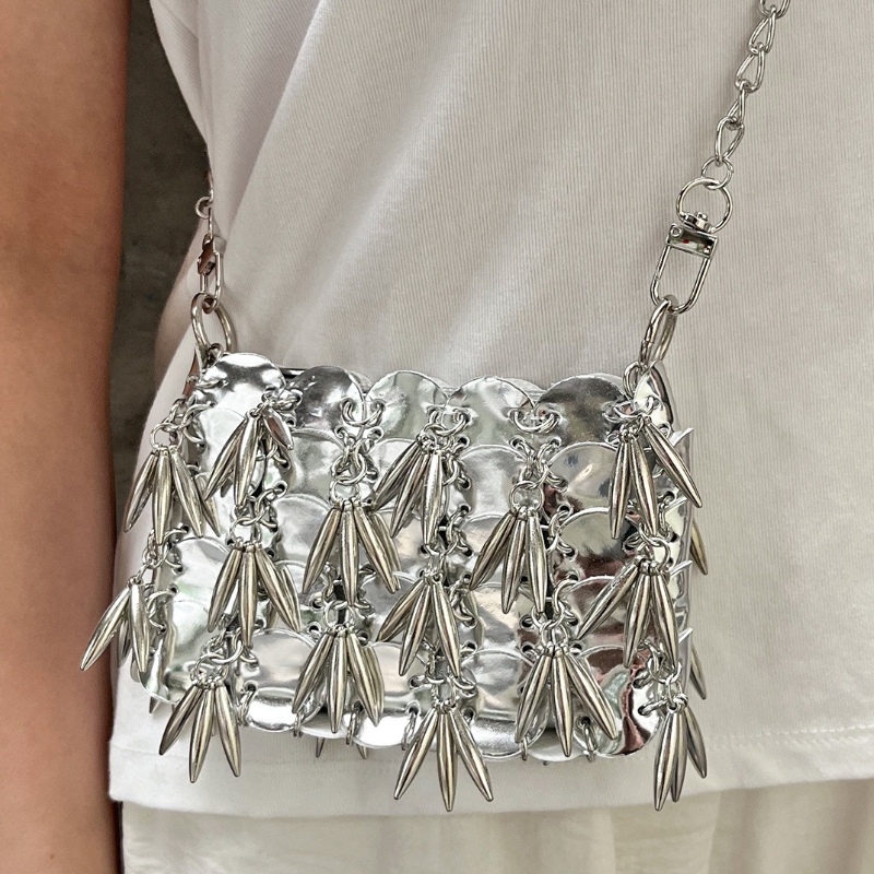 2026 New Shiny Silver Sequin W - Luxury Bags Girls review and price