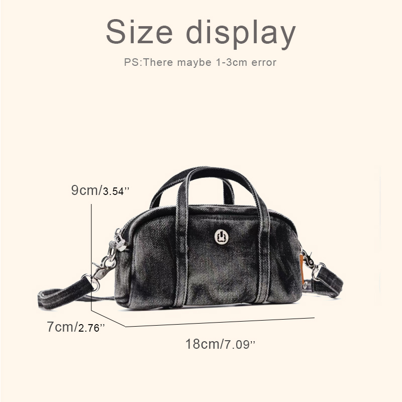 Korean Casual Mini Denim Box B - Luxury Bags For Women review and price