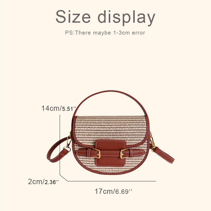 England Style Mini Straw Saddl - Luxury Bags For Women review and price