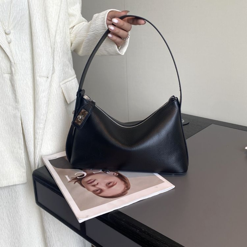 Grain Cowhide French Underarm  - Luxury Bags Consignment review and price