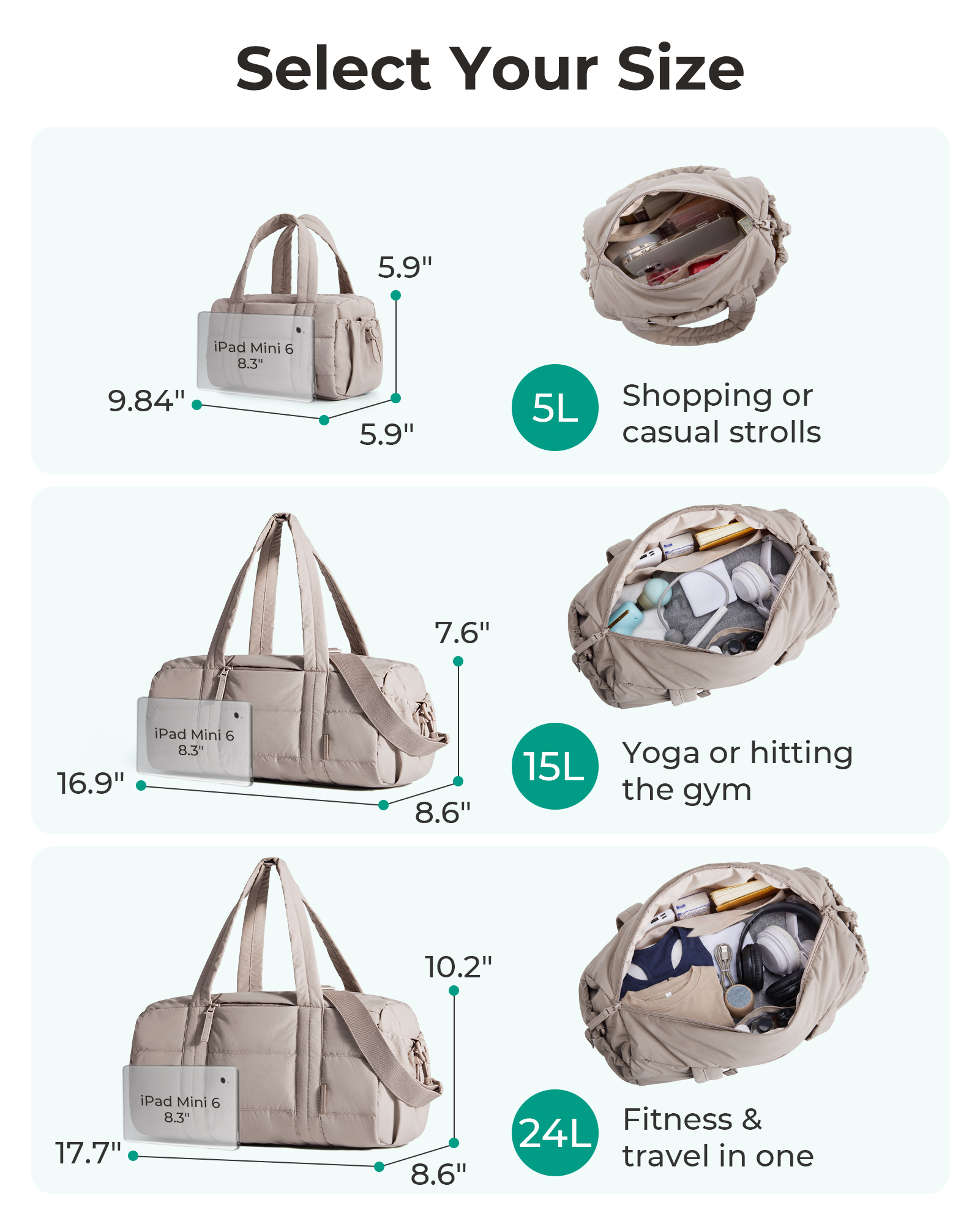 BAGSMART Gym Bag for Women Min - Luxury Yoga Bags review and price